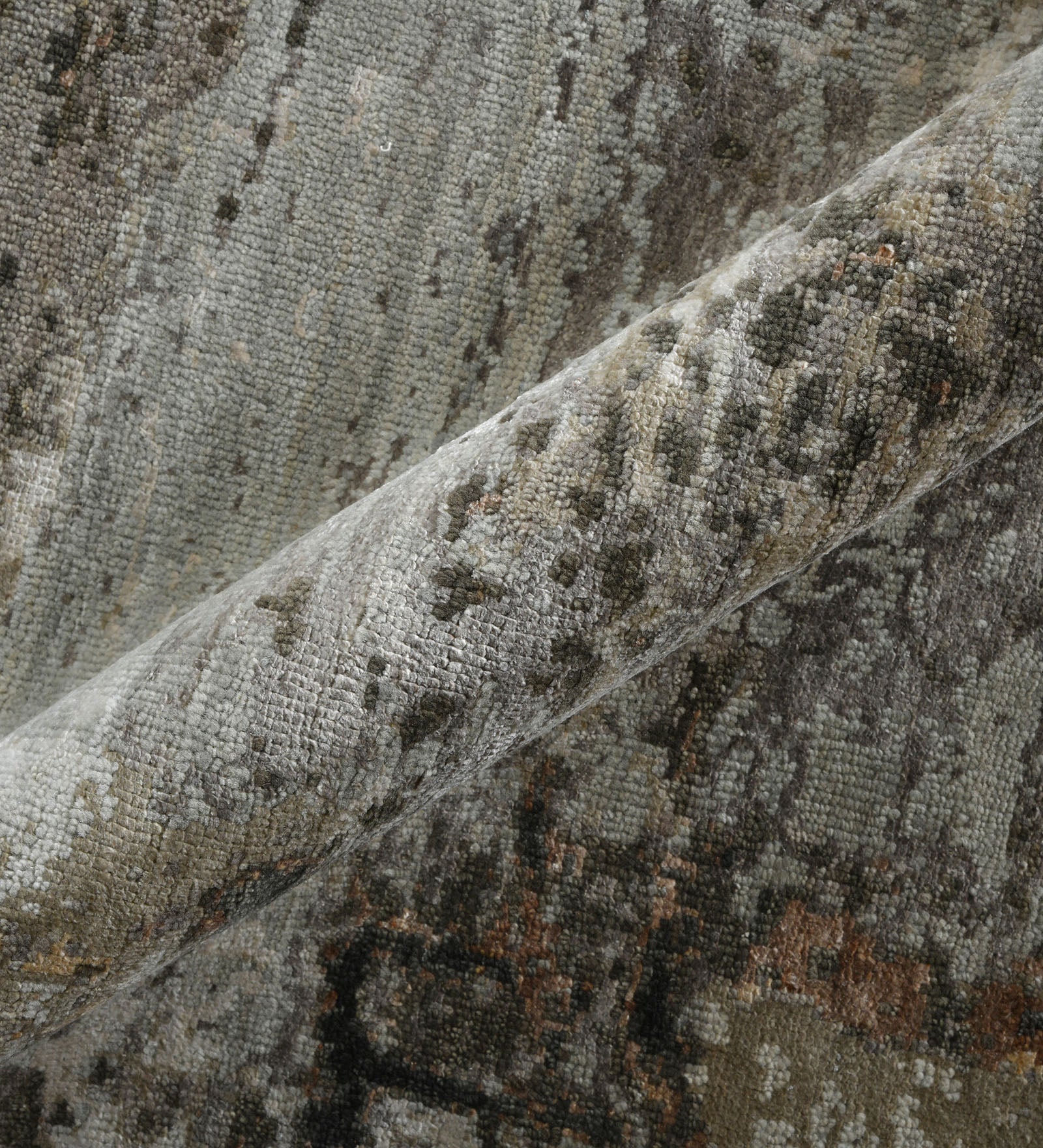 Ensemble Modern Pattern Hand Knotted  Rectangle Anti-Skid Designer Carpet, Prayer Rug For Office Cabins, Small Living Spaces - 3'x5'