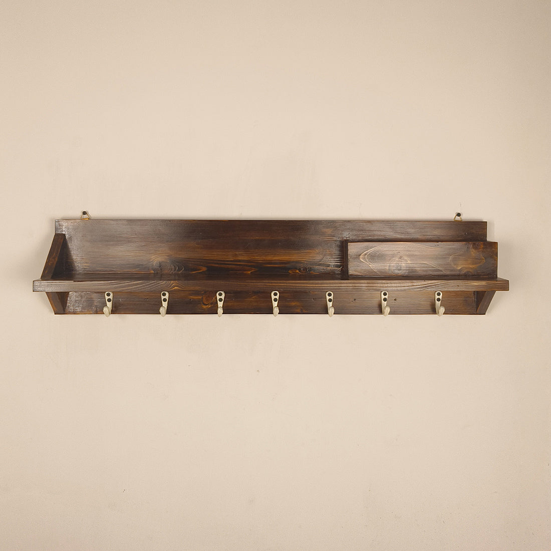 ANDRE Wooden Wall Organiser with Key Holders- OUCH CART | wall hangings