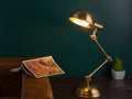 "Fergal Poulsen" Triple Adjustable lamp In Matt gold finish