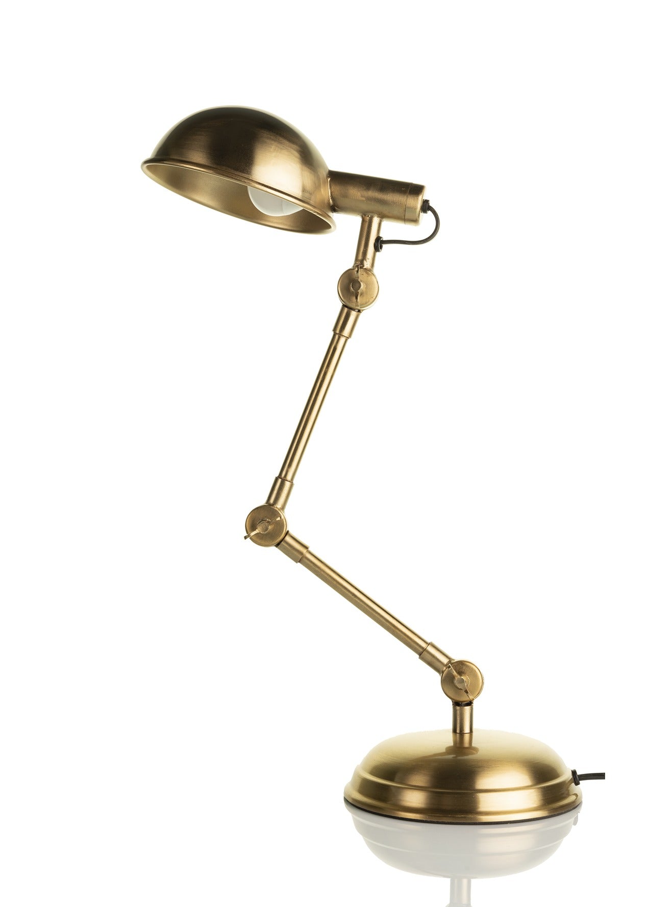 "Fergal Poulsen" Triple Adjustable lamp In Matt gold finish