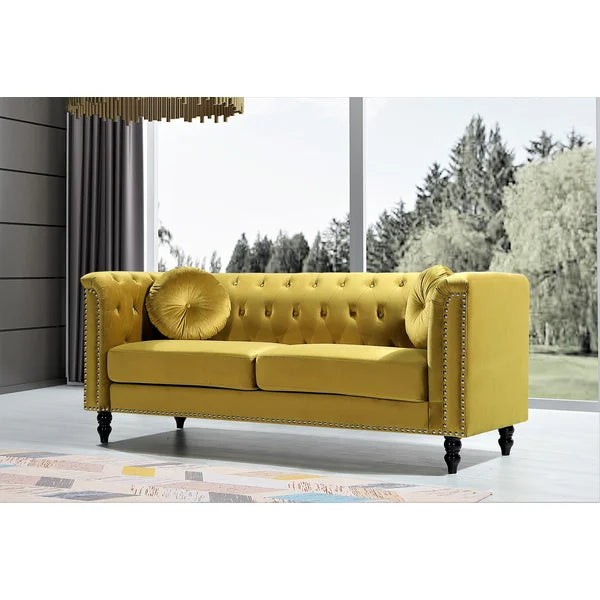 Velvet Square Arm Sofa with magnificient design and world class fabric