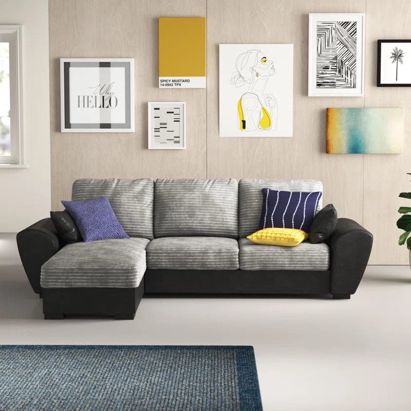 Acee 2 Piece Upholstered Corner Sofa