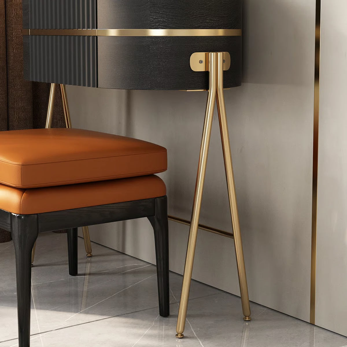 Adaisia Glass Top Makeup Vanity Set with Comfortable Stool High Quality and Easy Assembly