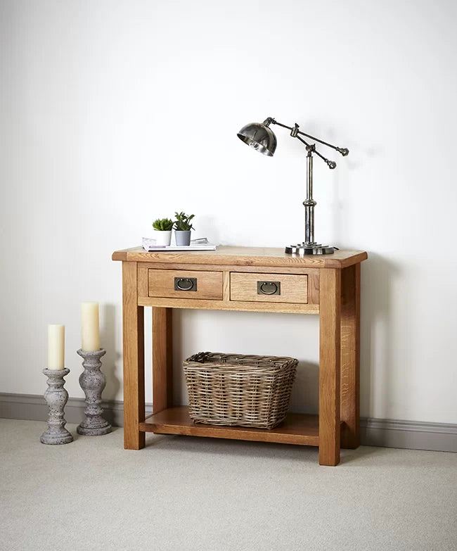 Yekaterina Solid Wood Top Console Table