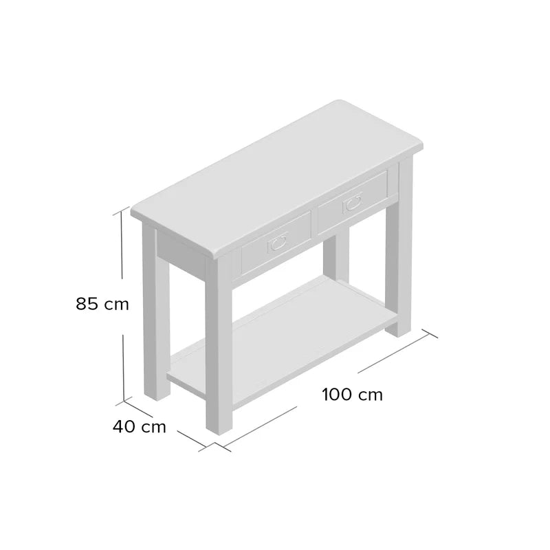 Yekaterina Solid Wood Top Console Table