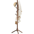 Hook Freestanding Solid Wood Coat Rack for Bedroom, Closet, Entrance