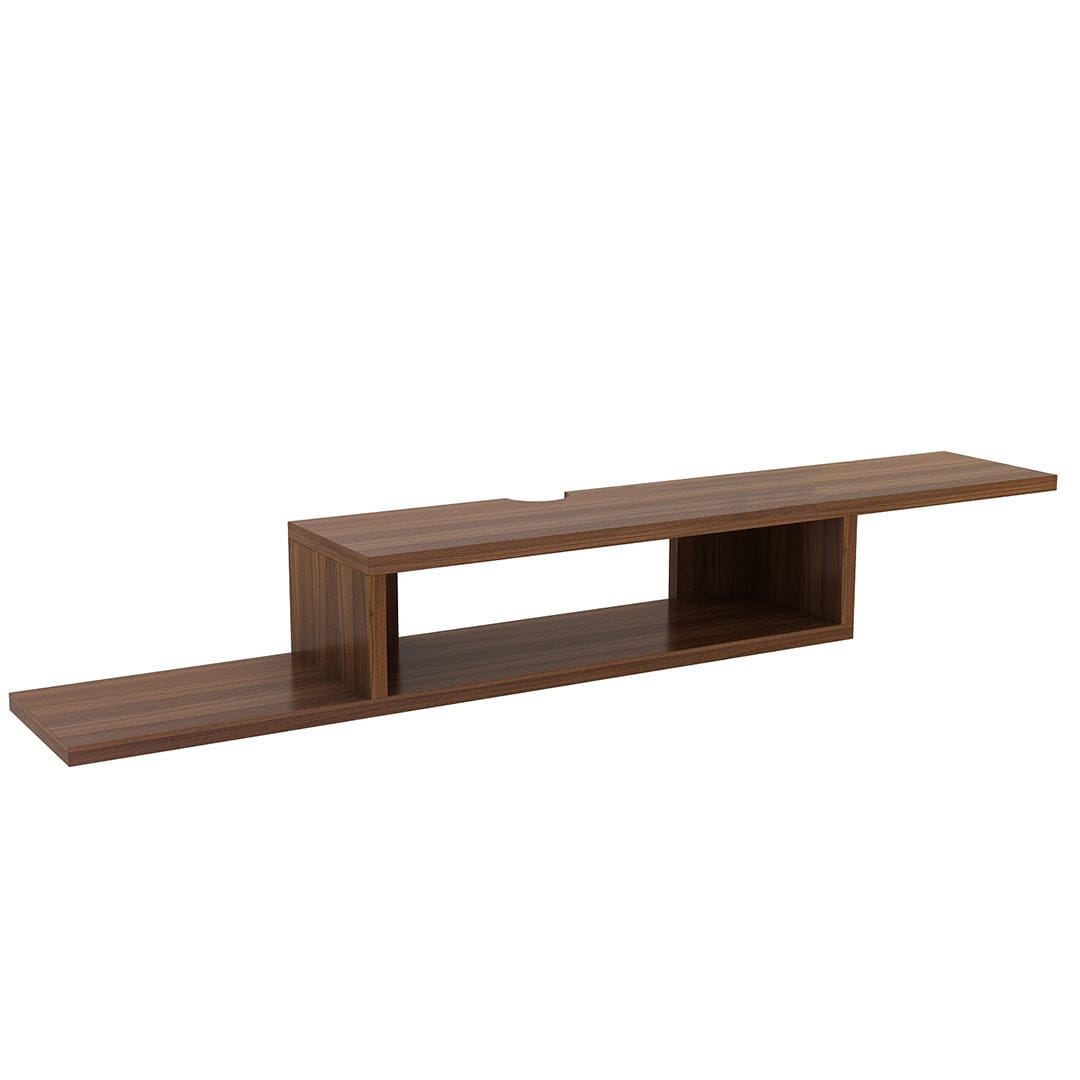 Adroit Engineered Wood Wall-Mounted Tv Unit with Open Storage