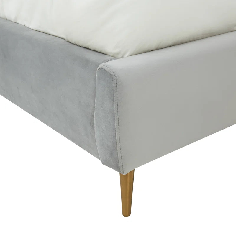 Alaina Upholstered Wingback Bed