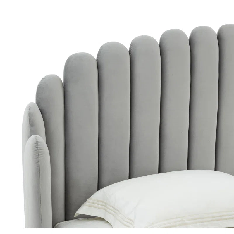 Alaina Upholstered Wingback Bed