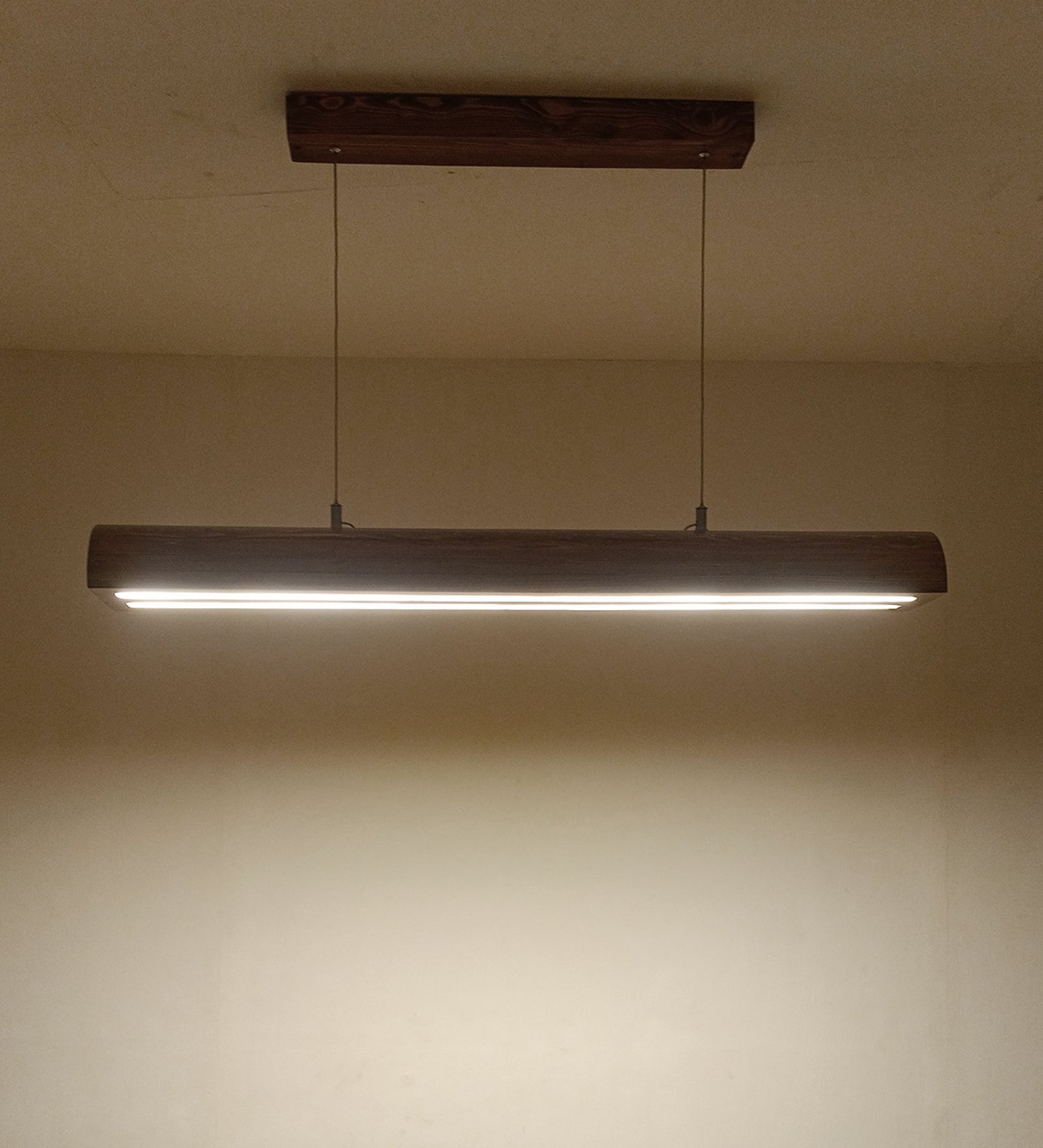 Alba 48 Brown Wooden LED Hanging Lamp