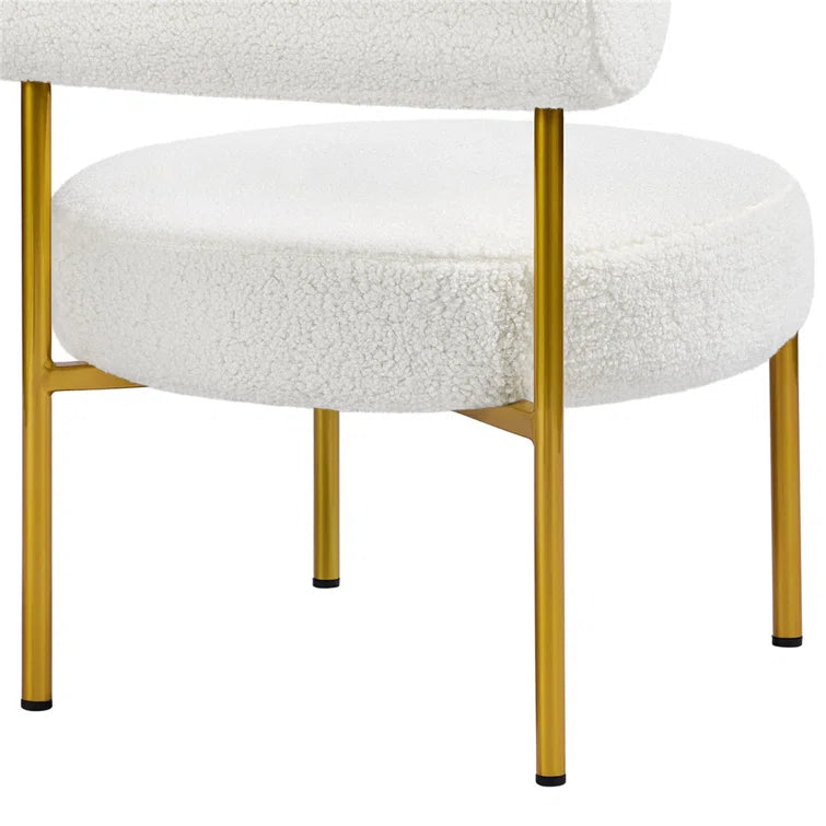 Albertie  Wide Tufted Polyester Side Chair