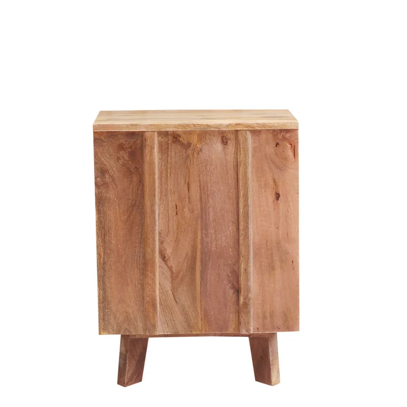 Snowdrop Solid Wood Bedside Table