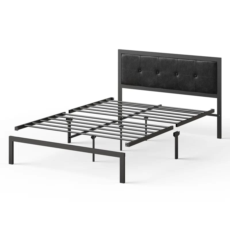 Alexandra Upholstered Faux Leather Headboard Bed Frame