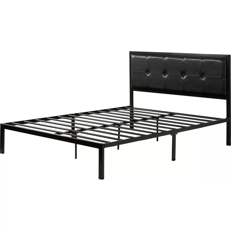 Alexandra Upholstered Faux Leather Headboard Bed Frame