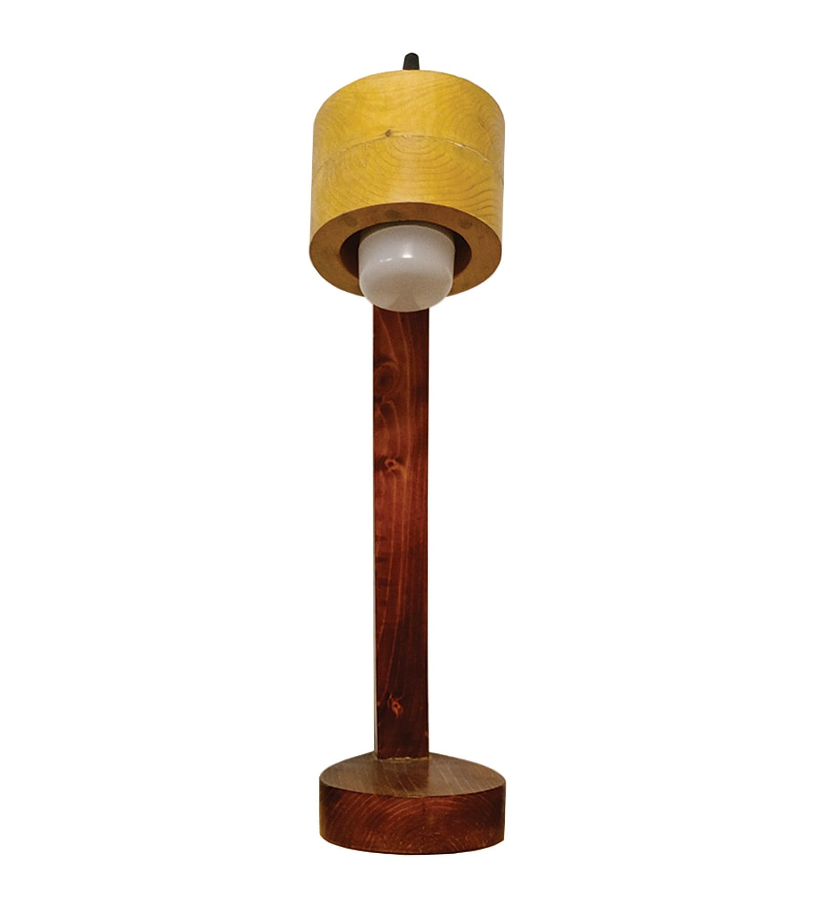 Alice Brown Wooden Table Lamp with Wooden Lampshade (BULB NOT INCLUDED)