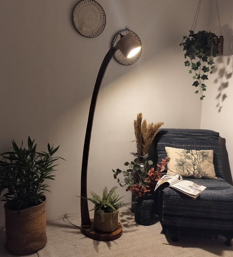 Alice-Wooden-Floor-Lamp-6.jpg Alice Wooden Floor Lamp with Brown Base (BULB NOT INCLUDED) - Image 1