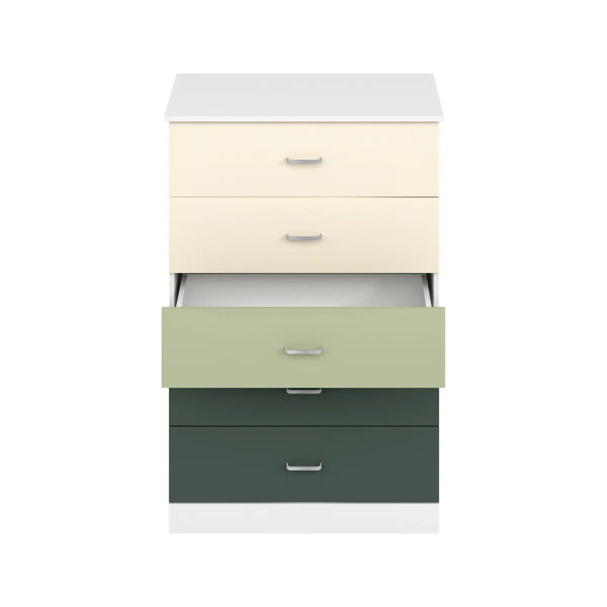 Five-Drawer Dresser with Bar Pull Handles
