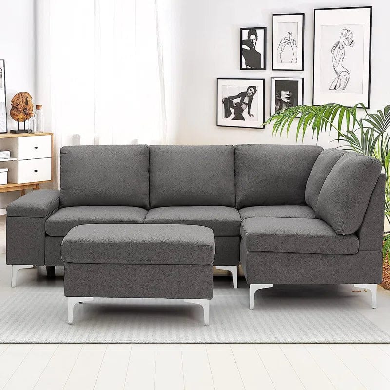 Alteus 2 - Piece Upholstered Corner Sofa Chaise