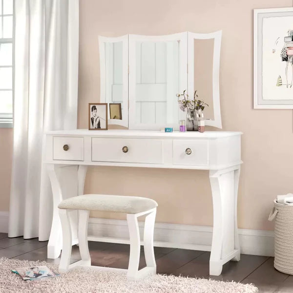 Sobrin terno Vanity dressing table design with stool with mirror