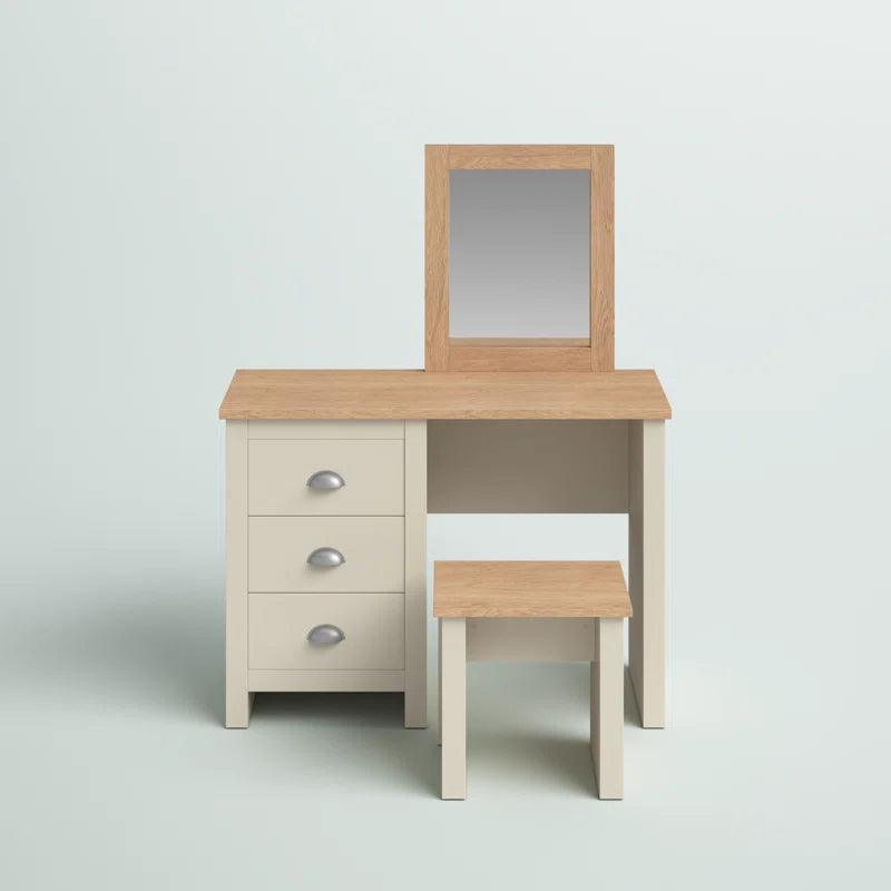 Katarzyna Dressing Table with Mirror - Ouch Cart 