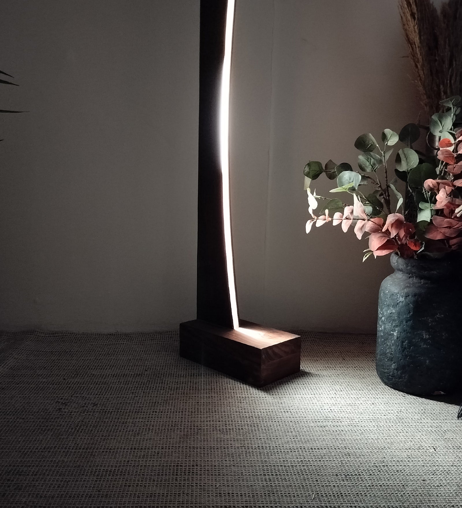 Arc LED Wooden Floor Lamp (BULB NOT INCLUDED)