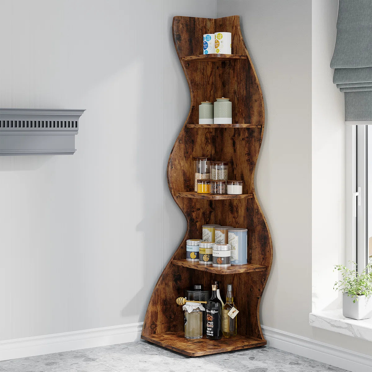 Arhab Corner Bookcase
