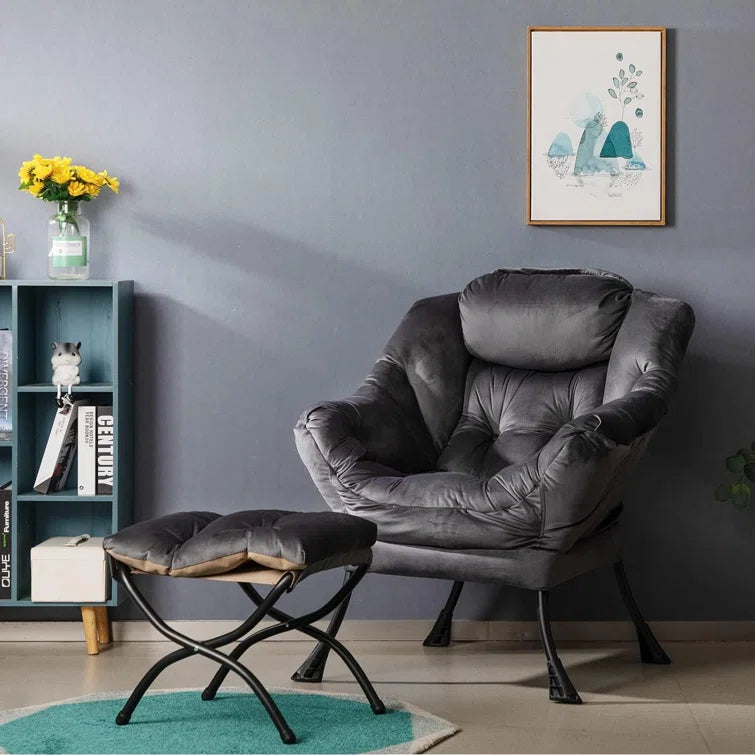 Armchair Accent Chair Lazy Chair with Footstool