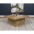 Modern Rustic Square Coffee Table with Mango Finish