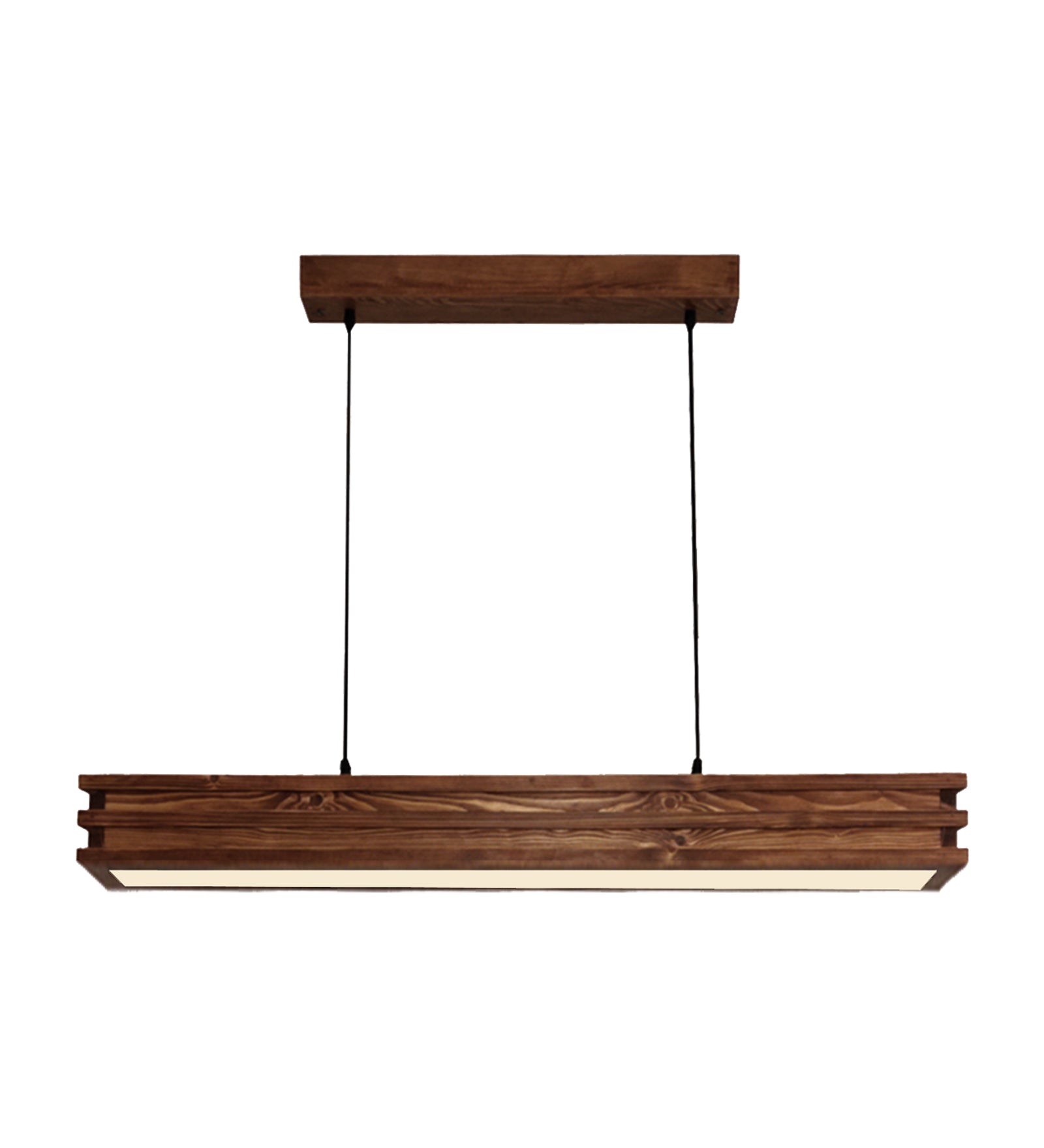 Artline 36 Brown Wooden LED Single Hanging Lamp