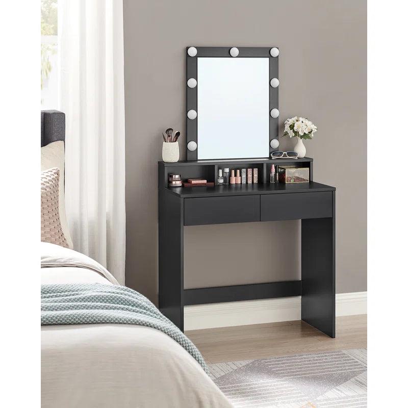 Paula Dressing Table with Mirror - Ouch Cart 