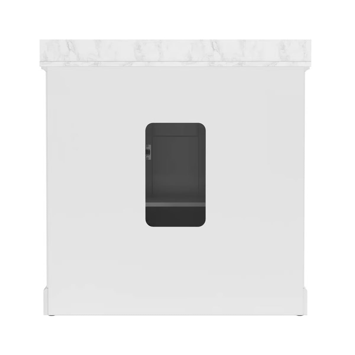 Auben 36" Modern Bathroom Vanity – Engineered Marble Top & Storage Drawers