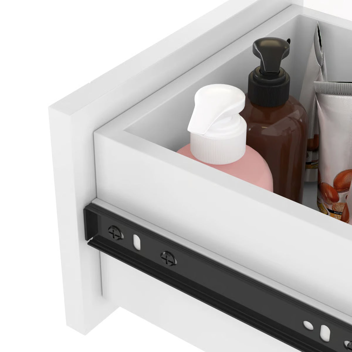 Auben 36" Modern Bathroom Vanity – Engineered Marble Top & Storage Drawers