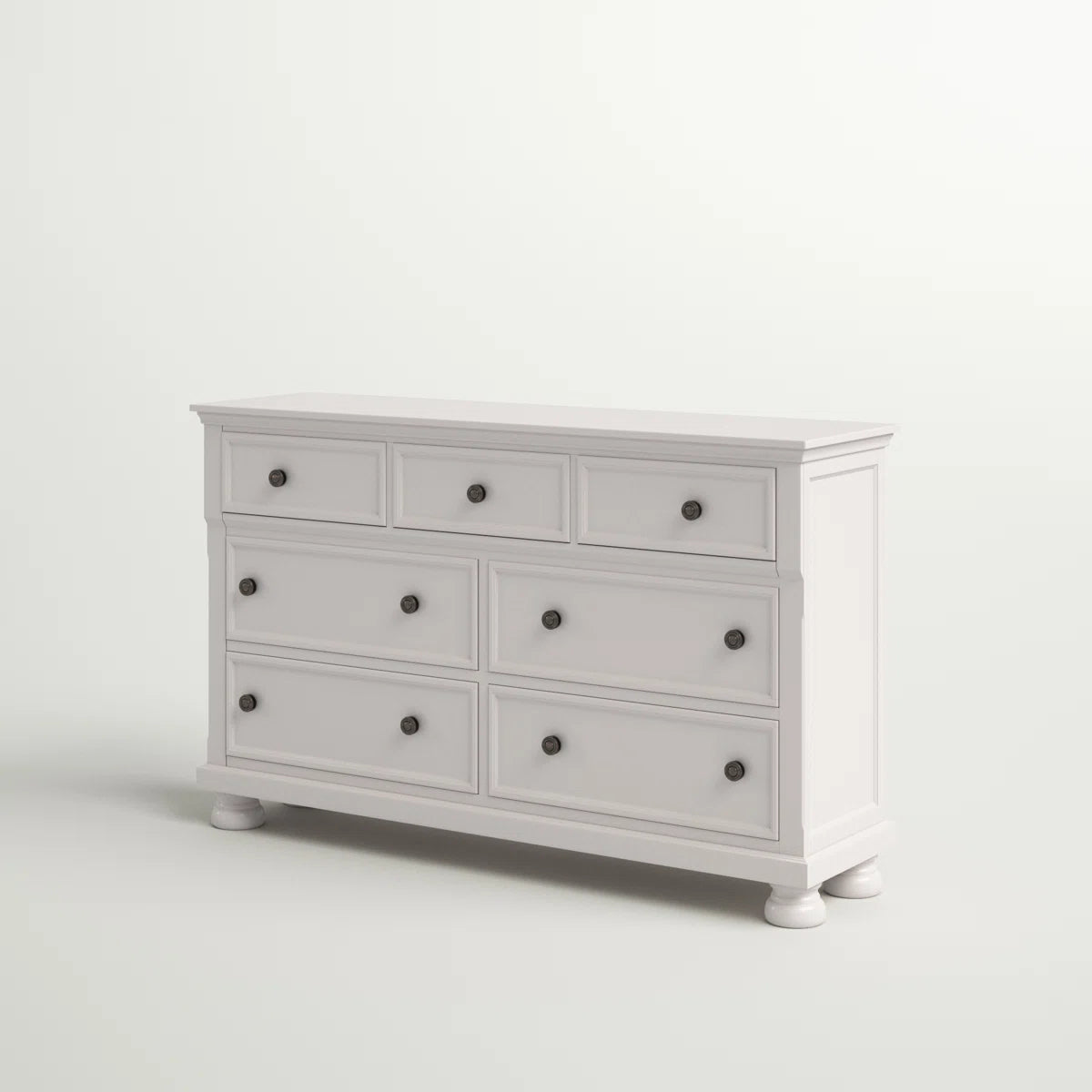 Wooden Multi-Drawer Storage Dresser