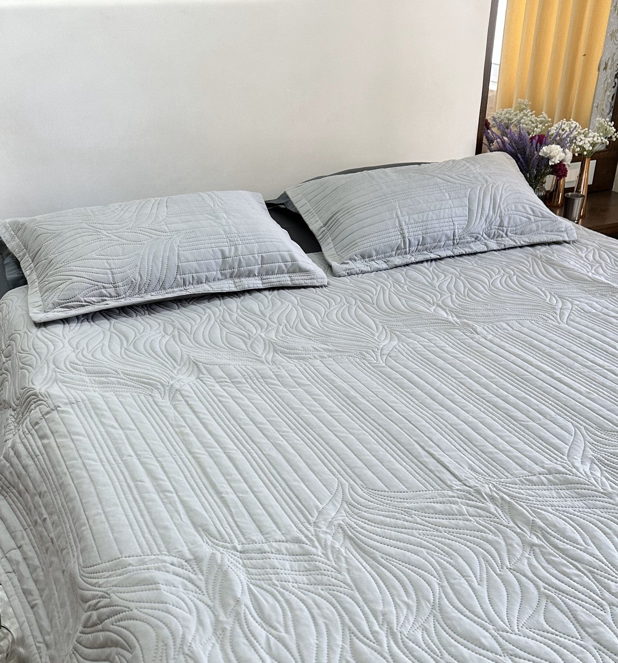 Grey Bedspread set