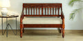 Sheesham Wood 2 Seater Sofa In Honey Oak Finish