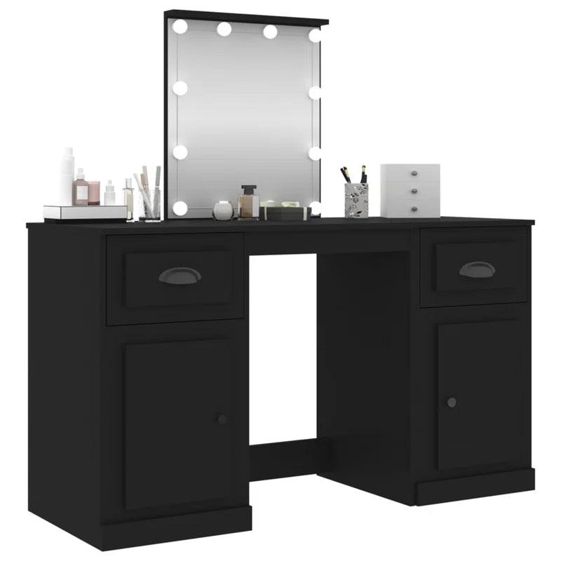 Helga Dressing Table with Mirror - Ouch Cart 