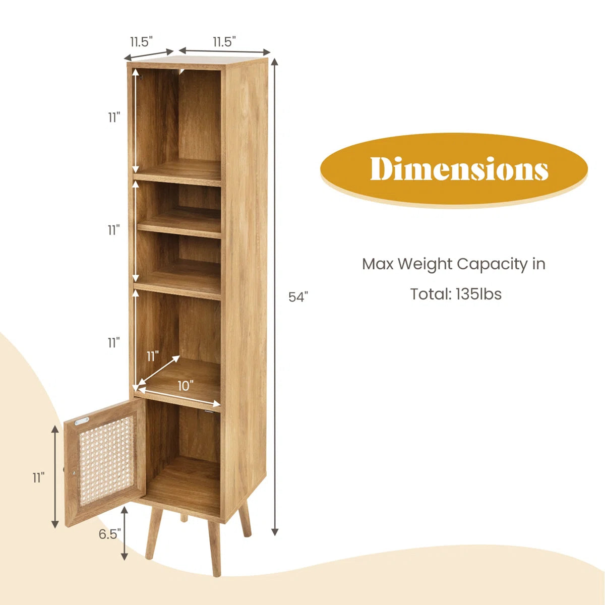 Bawer Storage BookShelf
