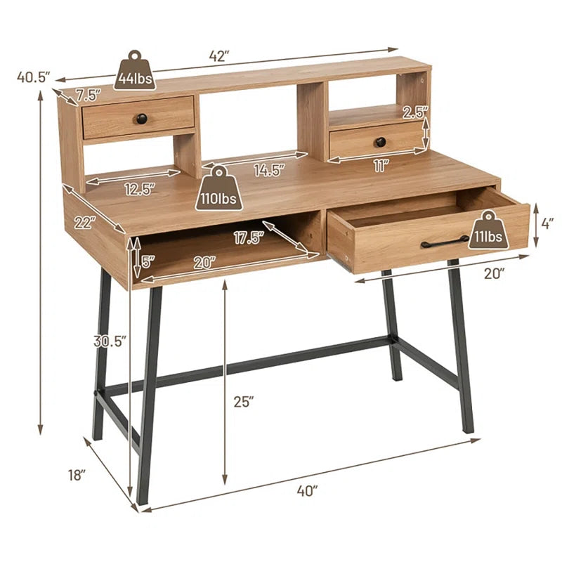 Metal Base dressing Desk