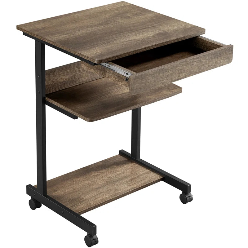 "Industrial Elegance: The Metal Base Writing Desk"