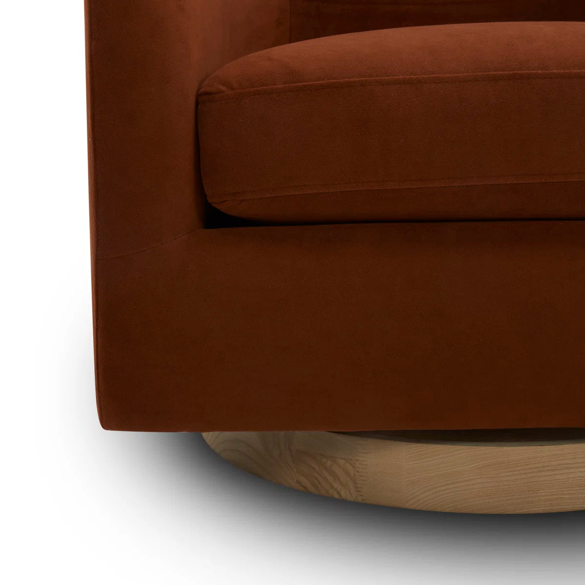 Bennett Upholstered Swivel Barrel Chair