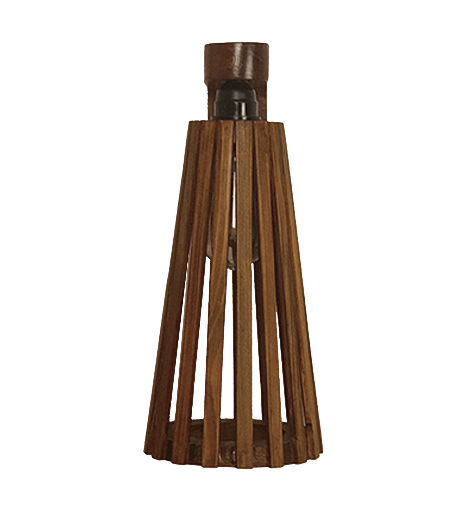 Billet Brown Wooden Wall Light (BULB NOT INCLUDED)