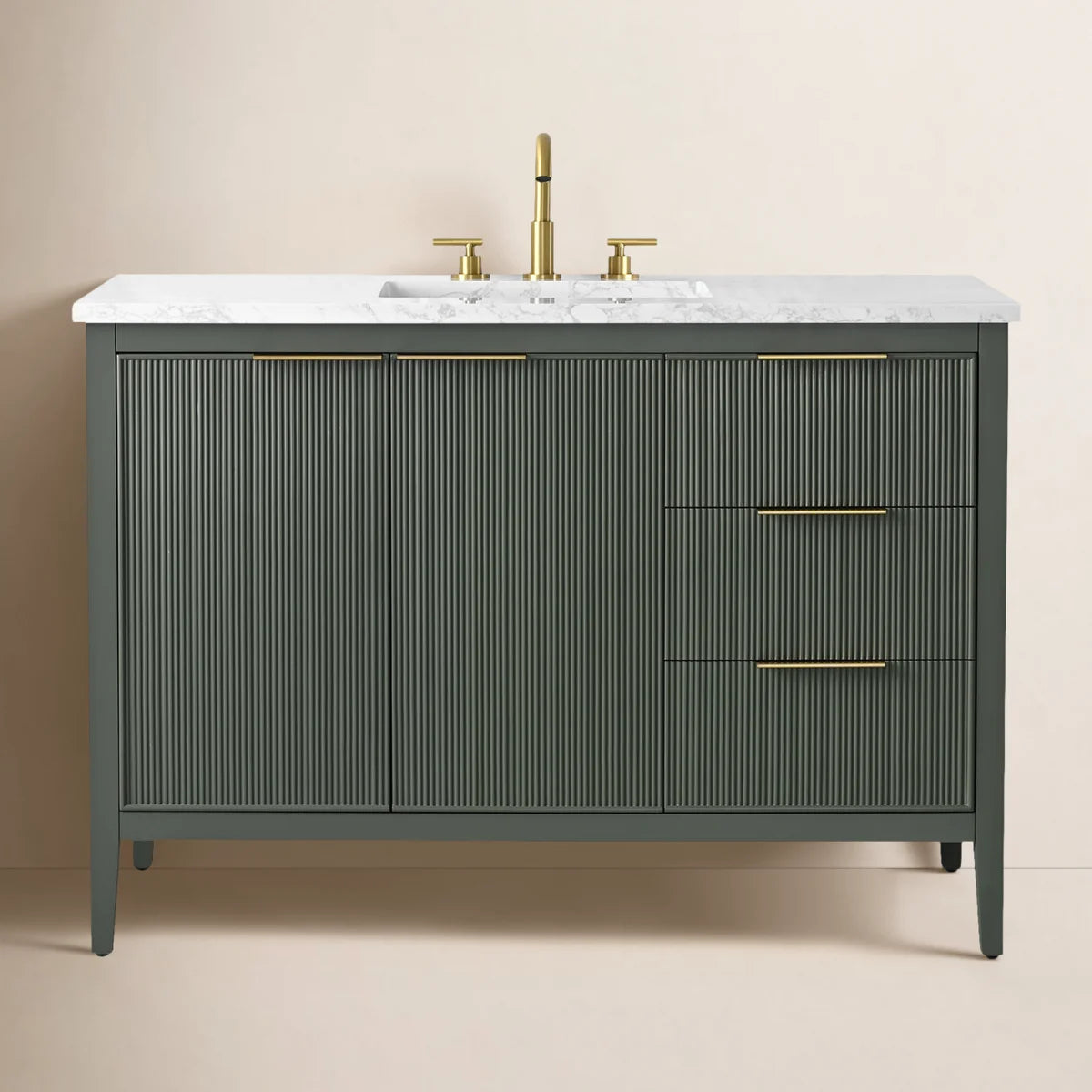 48 Inch Bathroom Vanity with Marble Top | Fox Marvel
