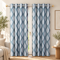 Polyester Door Curtain, 4 × 7 Feet, Room Darkening Curtain with Ethnic Motifs for Living Room and Bedroom, Pack of 1