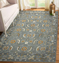 Orange Wool Romania 5x8 Feet  Hand-Tufted Carpet - Rug