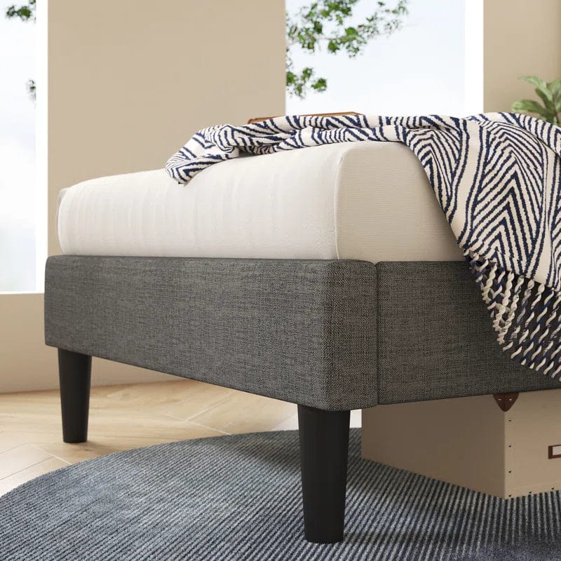 Camile Upholstered Bed Frame with Headboard