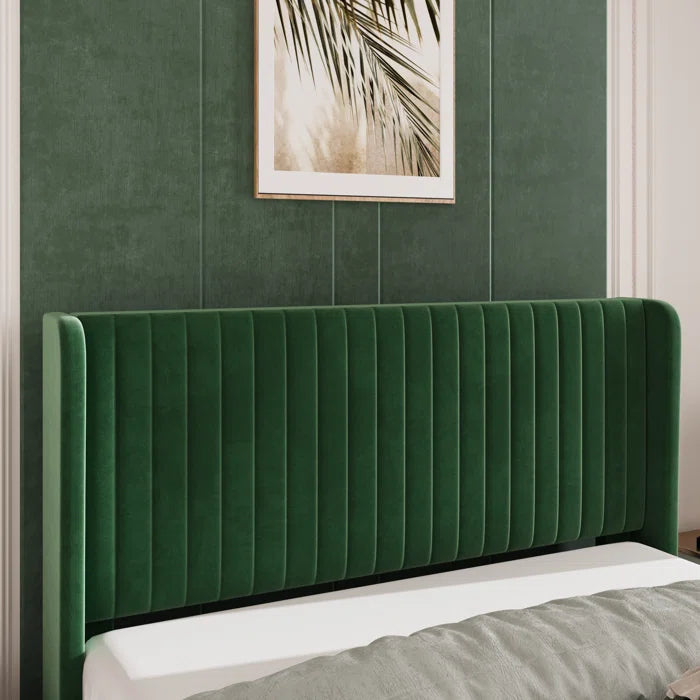Candler Upholstered Platform Bed with Wingback