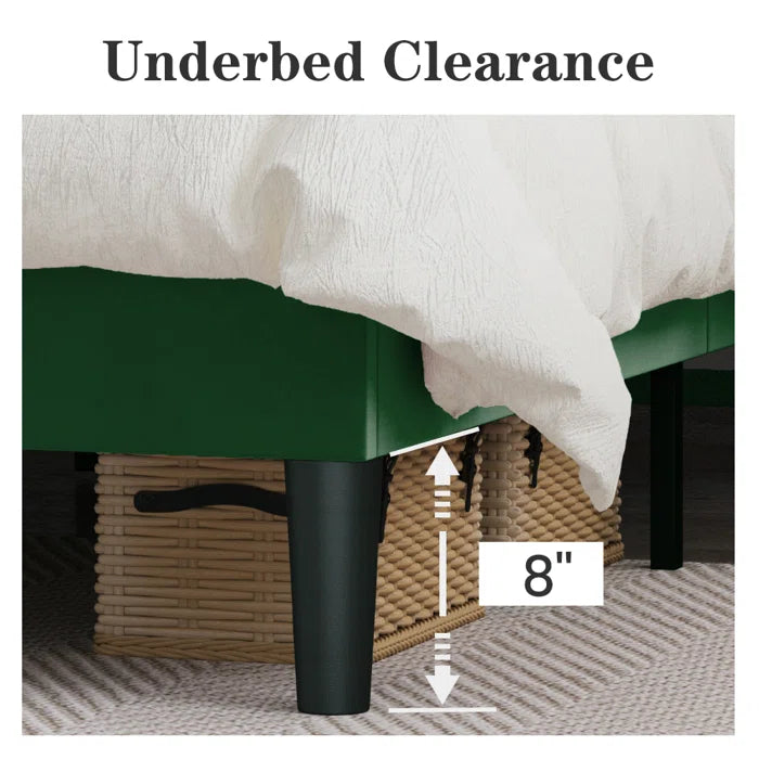 Candler Upholstered Platform Bed with Wingback