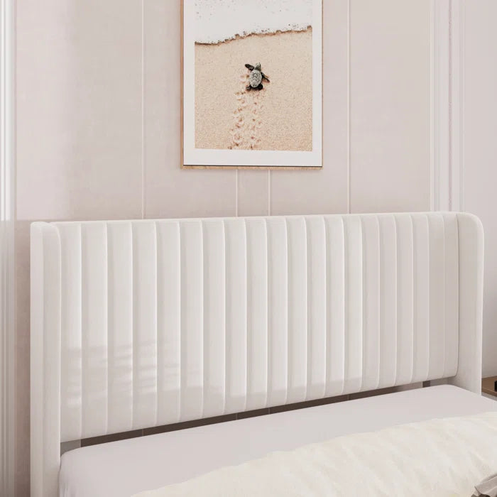 Candler Upholstered Platform Bed with Wingback