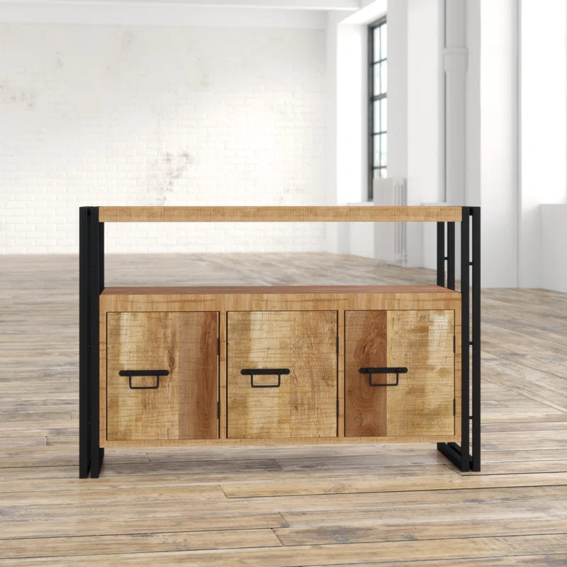 Oliver Solid Wood Top Console Table