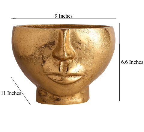 Two Face Vase Gold